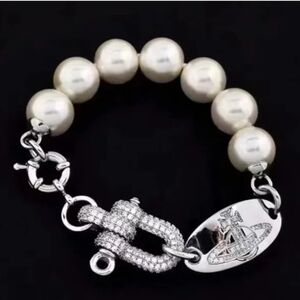 Vivienne Westwood Isoria Faux And Silver-Tone Bracelet